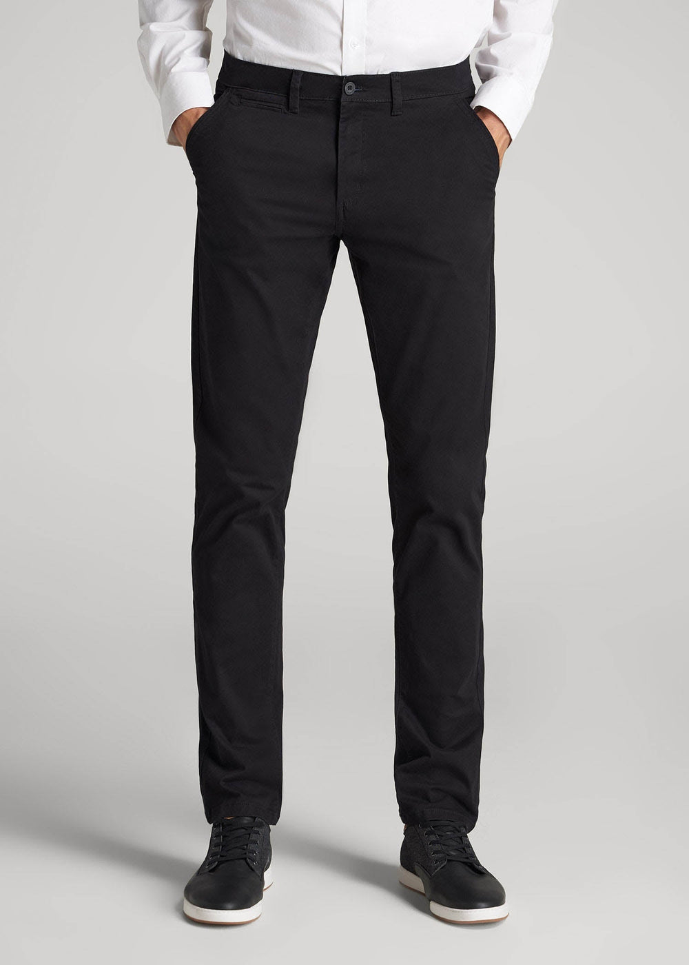 American Tall Online Shop | Carman TAPERED Chinos for Tall Men in Black