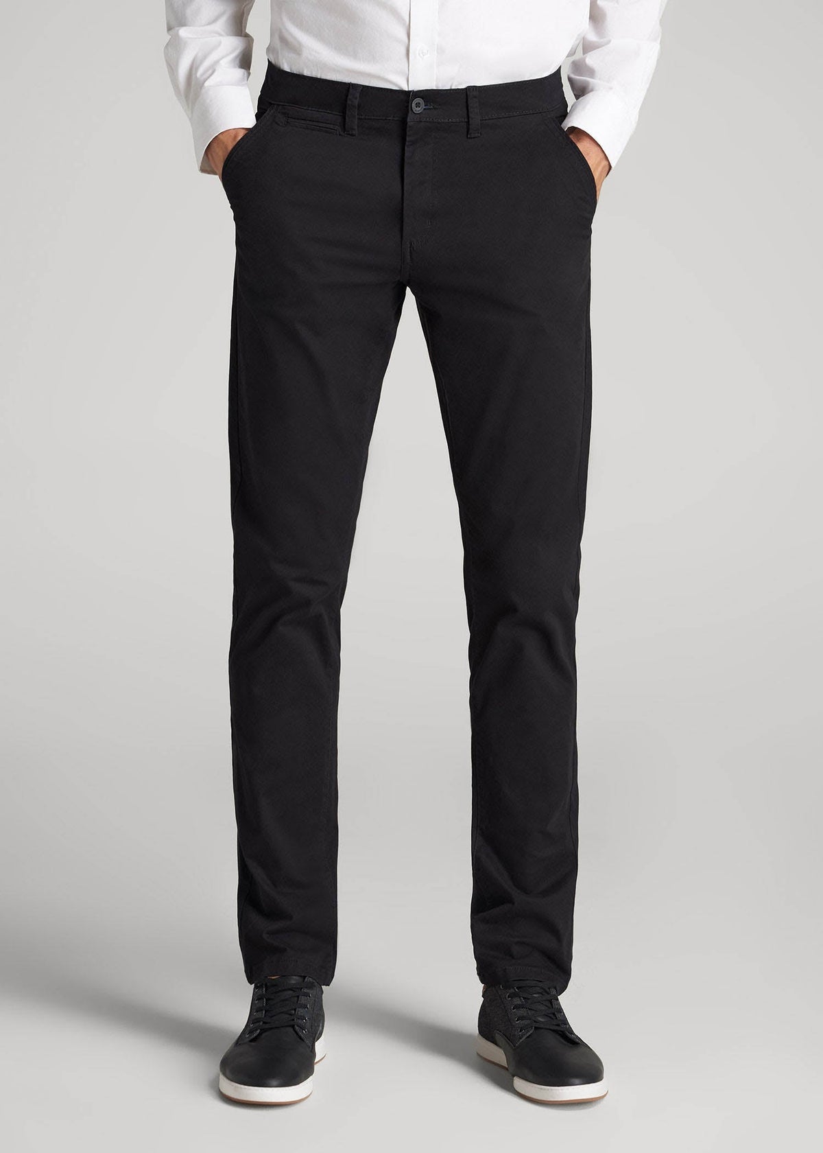 American Tall Online Shop | Carman TAPERED Chinos for Tall Men in Black