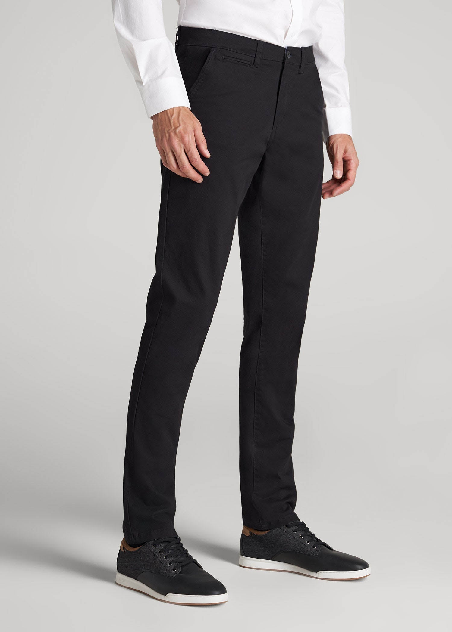 American Tall Online Shop | Carman TAPERED Chinos for Tall Men in Black