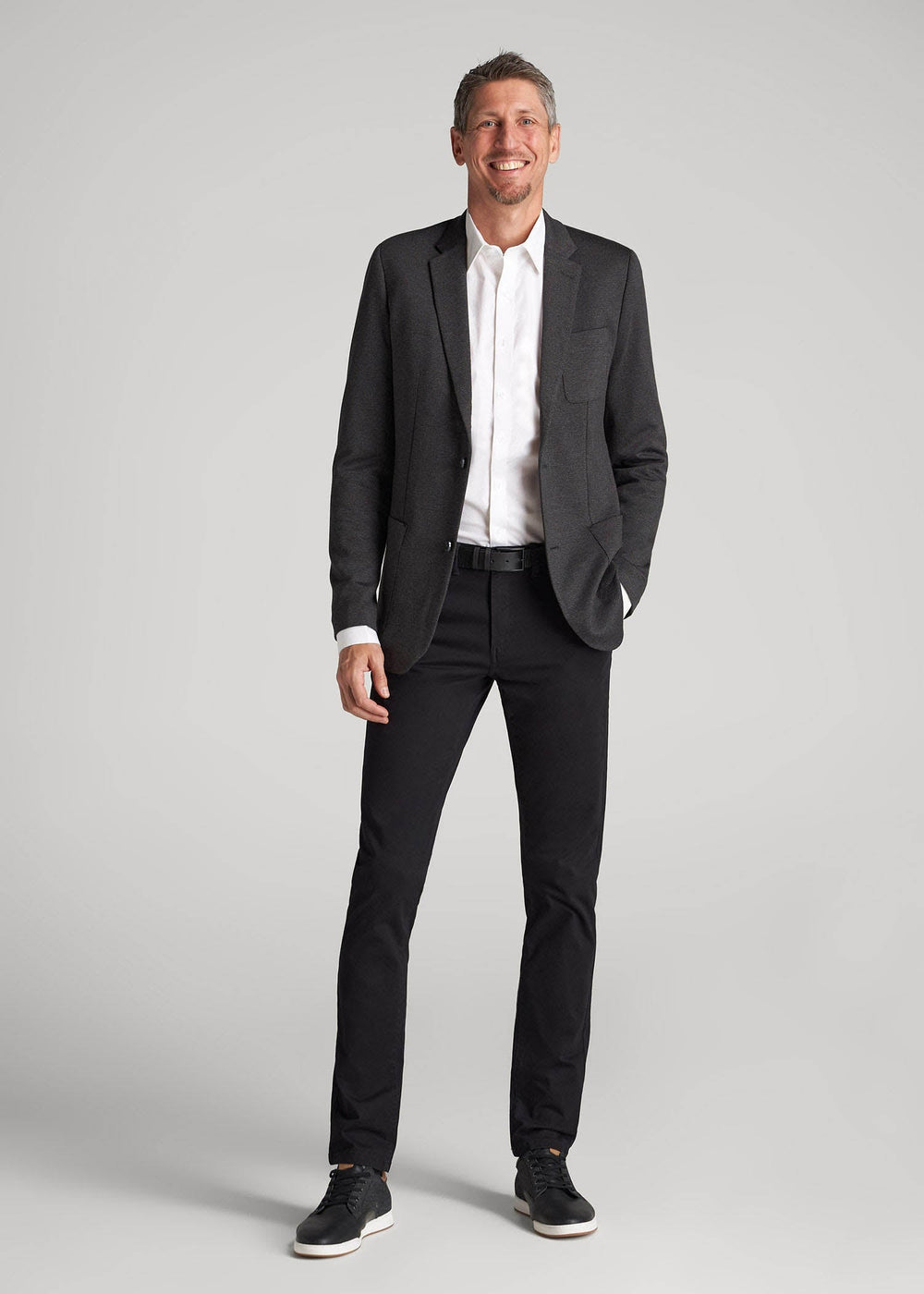 American Tall Online Shop | Carman TAPERED Chinos for Tall Men in Black