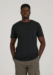 American Tall Discount | REGULAR-FIT Slub Tee for Tall Men in Black