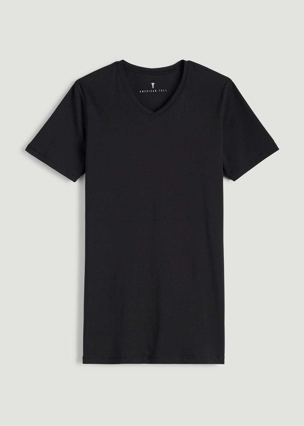 American Tall Discount | The Essential Slim Fit V-Neck Tee for Tall Men in Black