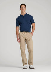 American Tall Online Shop | Classic Polo with Embroidered Logo for Tall Men in Marine Navy