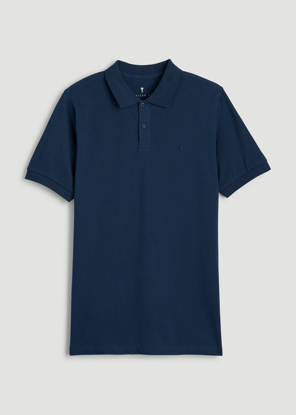 American Tall Online Shop | Classic Polo with Embroidered Logo for Tall Men in Marine Navy