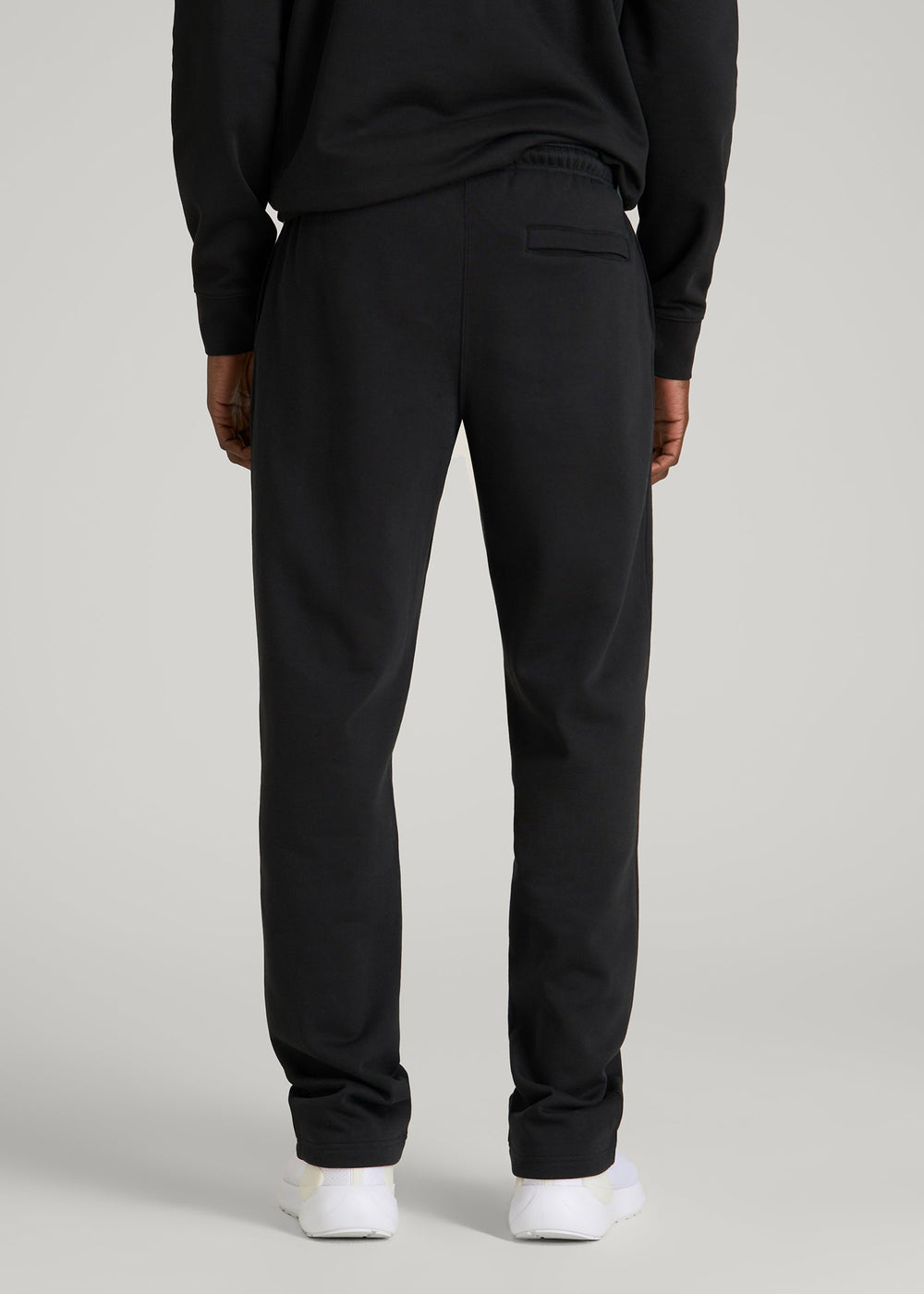 American Tall Discount | Core Motion Fleece Straight Leg Sweatpants for Tall Men in Black
