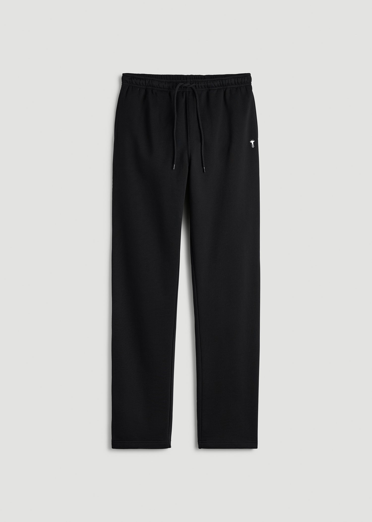 American Tall Discount | Core Motion Fleece Straight Leg Sweatpants for Tall Men in Black