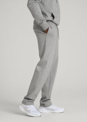 American Tall Outlet | Core Motion Fleece Straight Leg Sweatpants for Tall Men in Heathered Grey