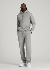 American Tall Outlet | Core Motion Fleece Straight Leg Sweatpants for Tall Men in Heathered Grey