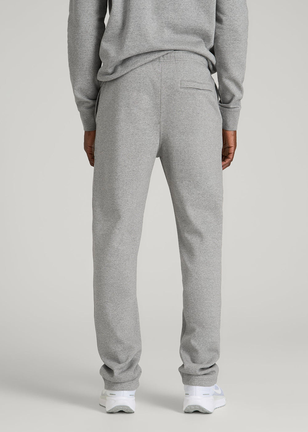 American Tall Outlet | Core Motion Fleece Straight Leg Sweatpants for Tall Men in Heathered Grey