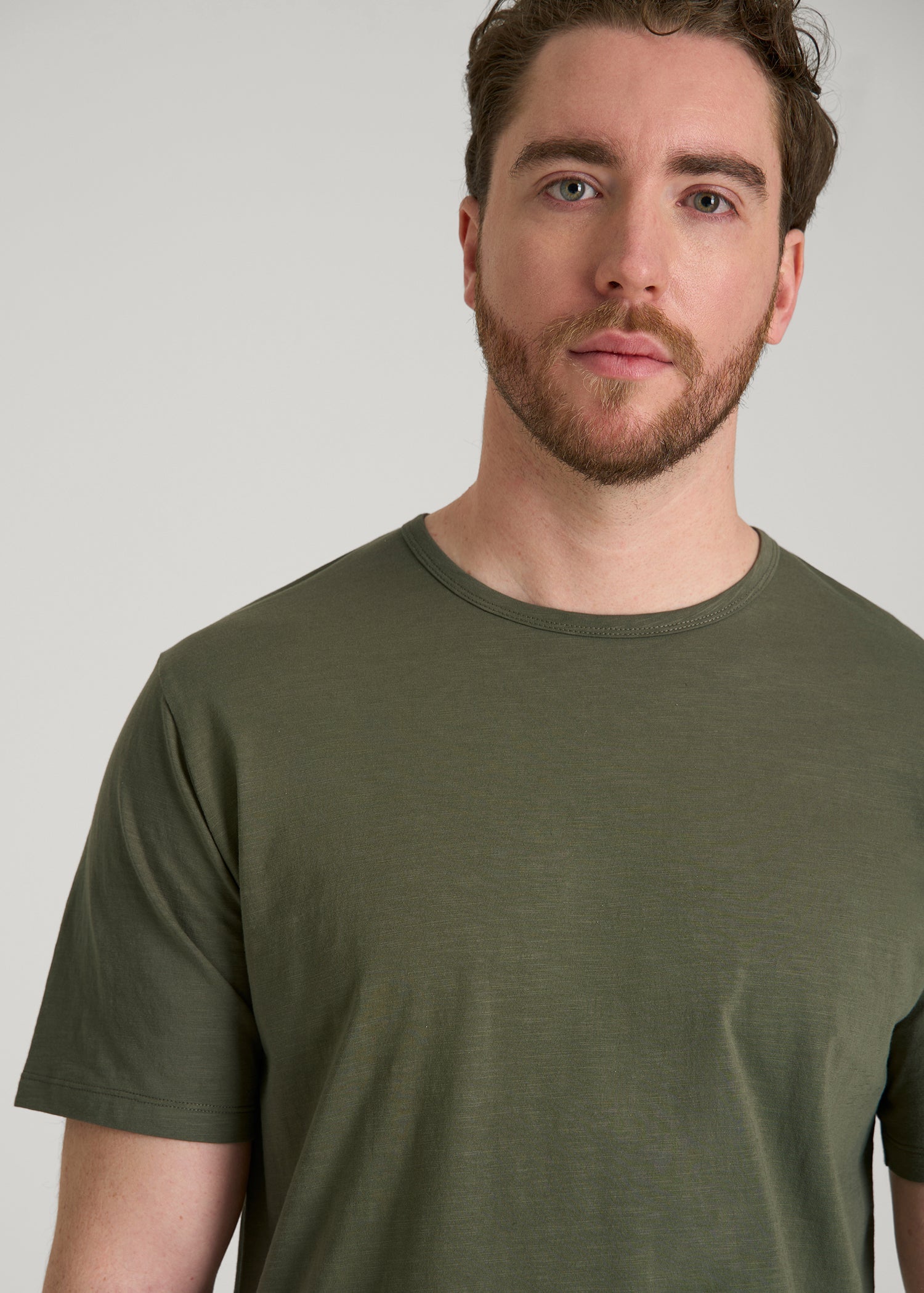 American Tall For Sale | REGULAR-FIT Slub Tee for Tall Men in Olive