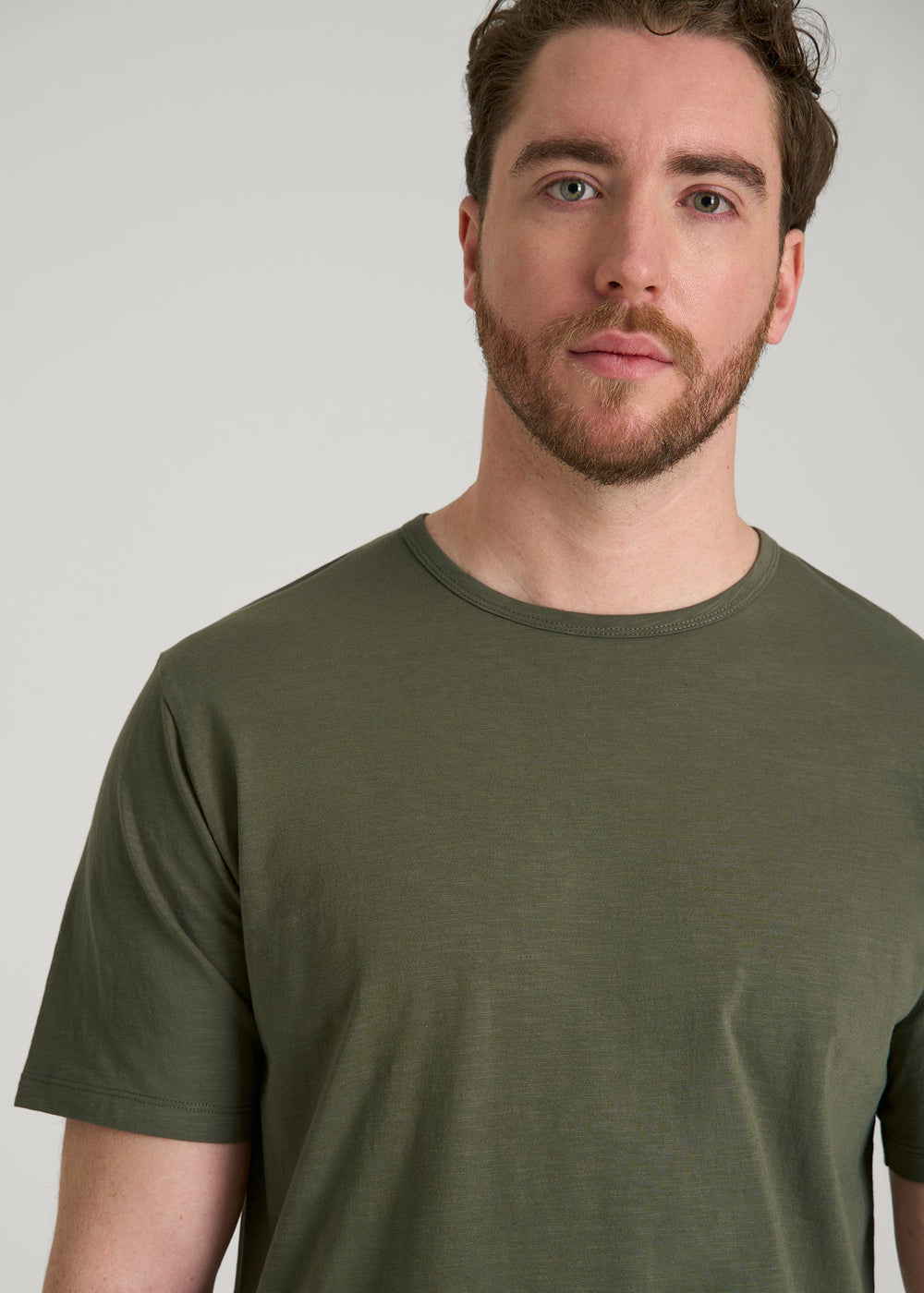 American Tall For Sale | REGULAR-FIT Slub Tee for Tall Men in Olive