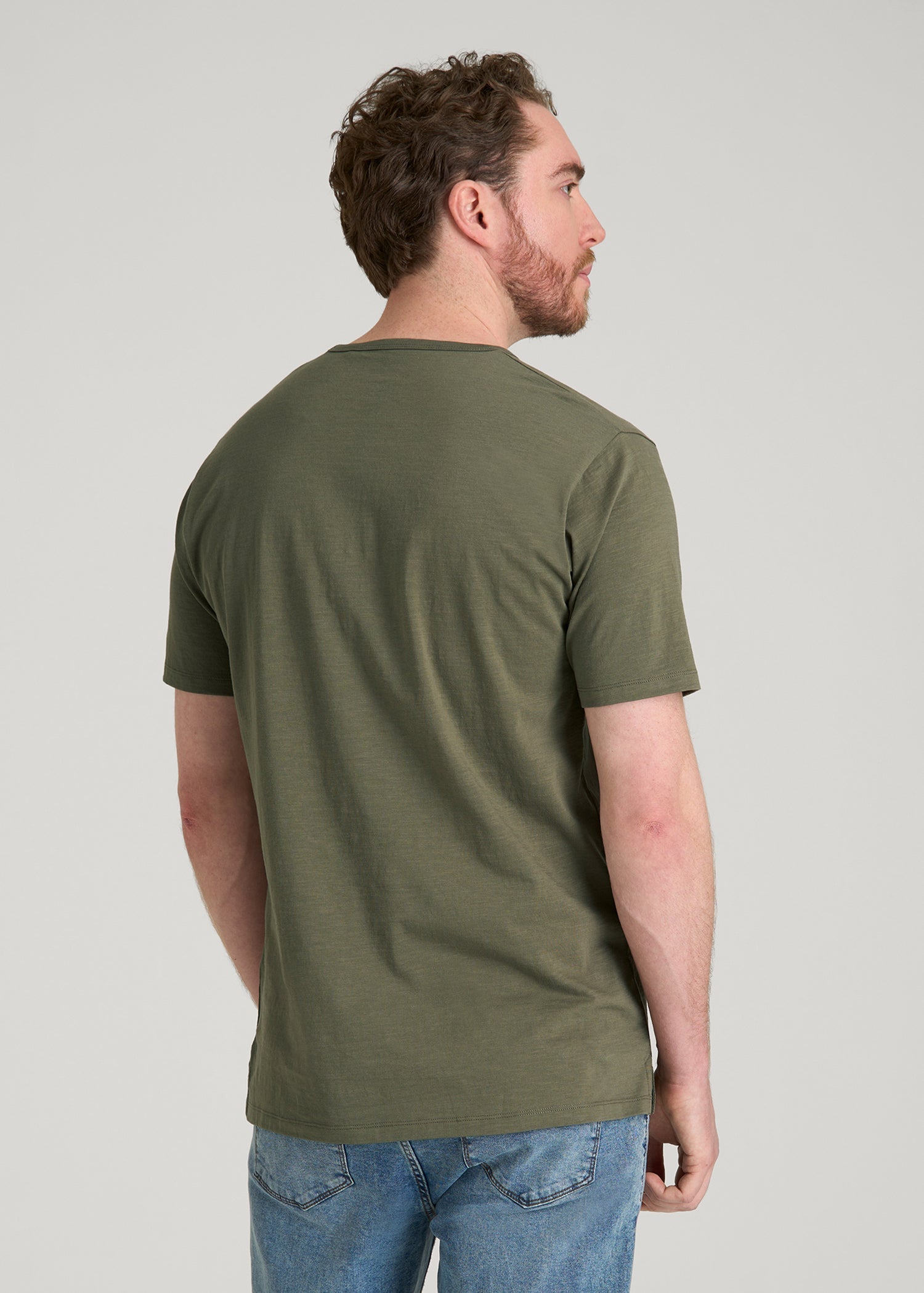 American Tall For Sale | REGULAR-FIT Slub Tee for Tall Men in Olive