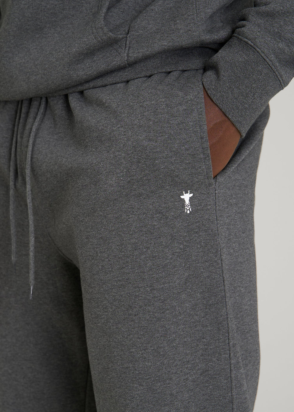 American Tall Online Shop | Core Motion Fleece Straight Leg Sweatpants for Tall Men in Charcoal Mix