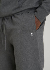 American Tall Online Shop | Core Motion Fleece Straight Leg Sweatpants for Tall Men in Charcoal Mix