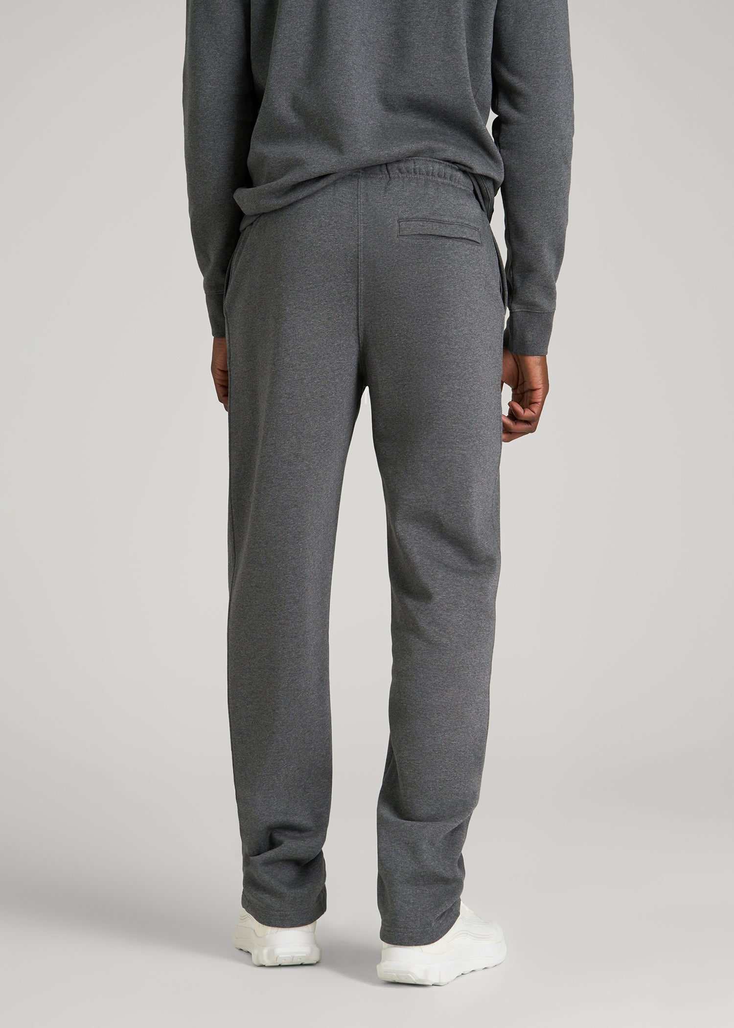 American Tall Online Shop | Core Motion Fleece Straight Leg Sweatpants for Tall Men in Charcoal Mix