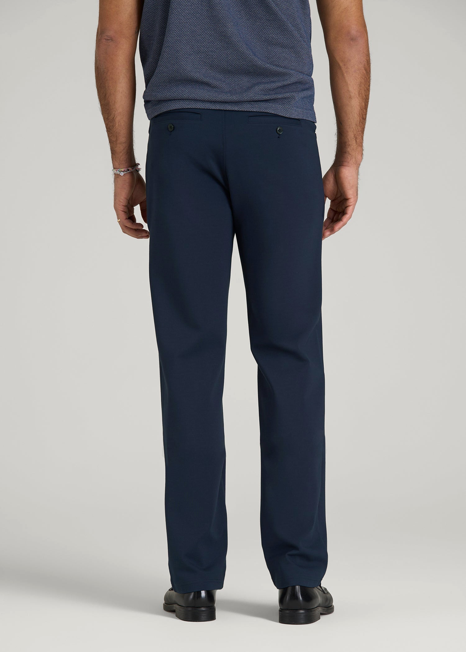 American Tall For Sale | Soft Flex Ponte Pants for Tall Men in Navy