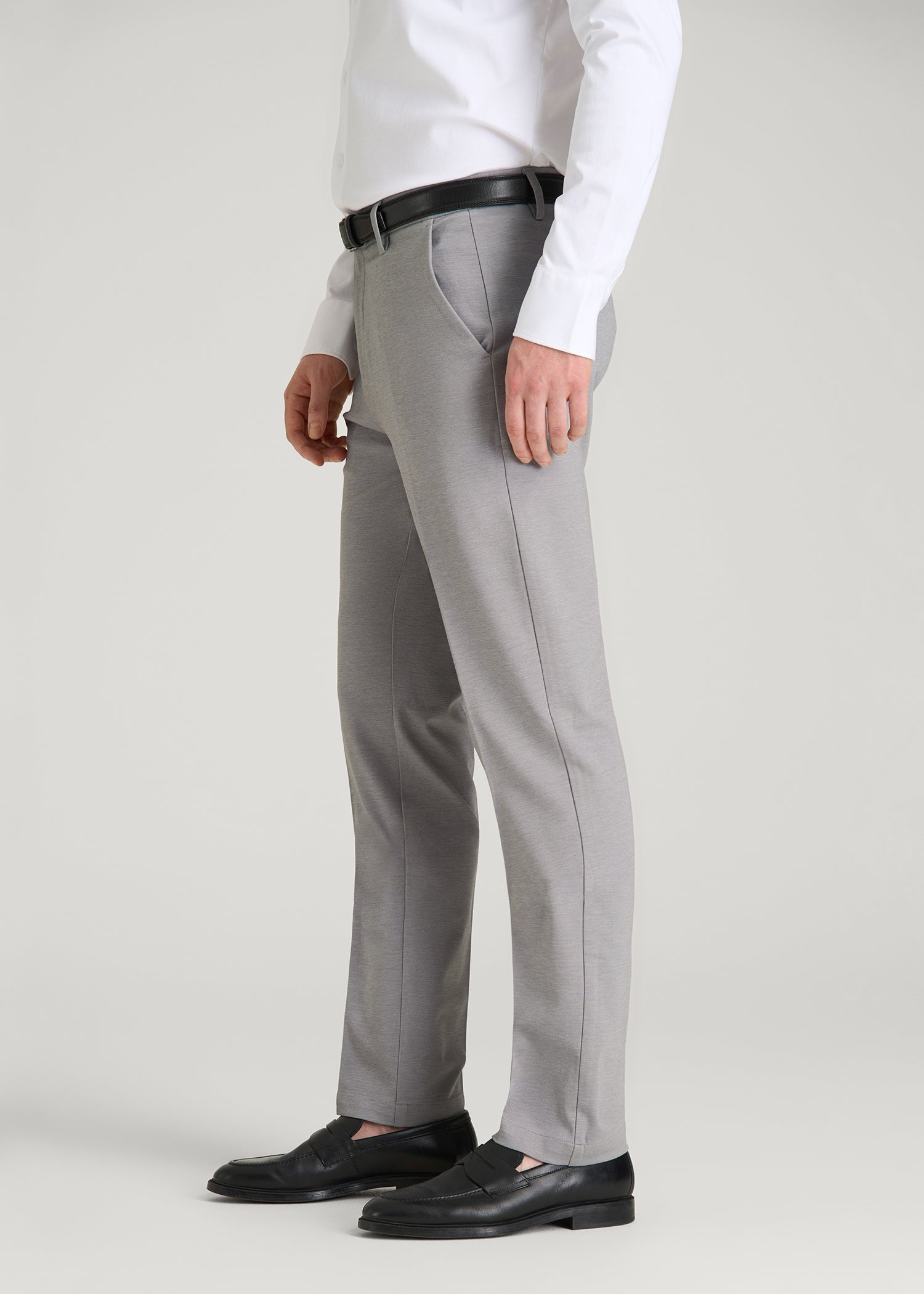 American Tall Online Shop | Flex Tech Suit Pants for Tall Men in Ice Grey Nailhead