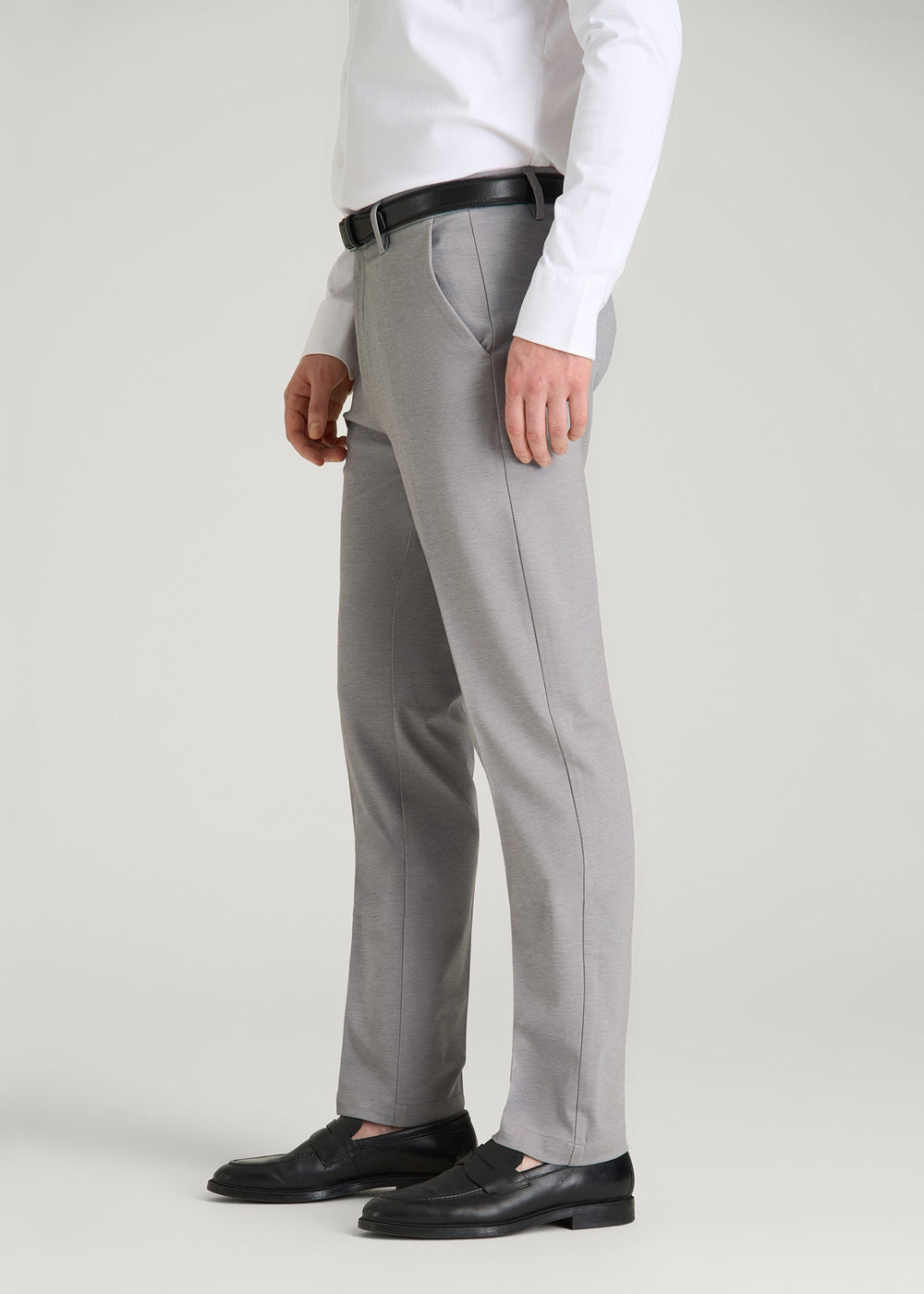 American Tall Online Shop | Flex Tech Suit Pants for Tall Men in Ice Grey Nailhead
