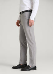 American Tall Online Shop | Flex Tech Suit Pants for Tall Men in Ice Grey Nailhead