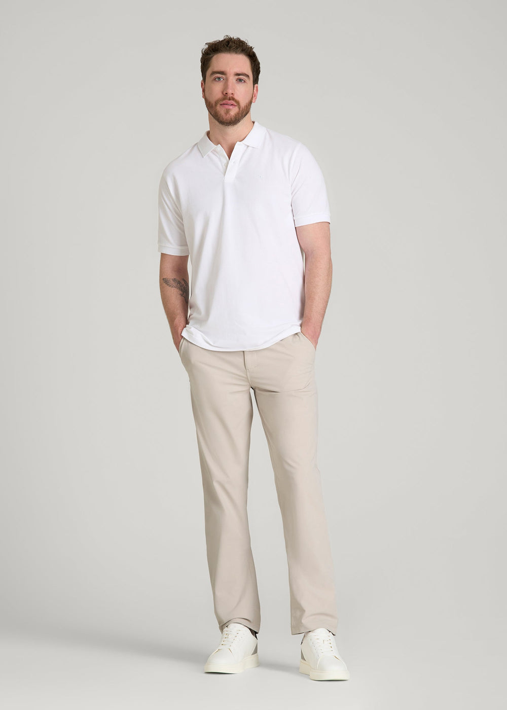 American Tall Discount | Traveler Chino 2.0 for Tall Men in Drywall Tan