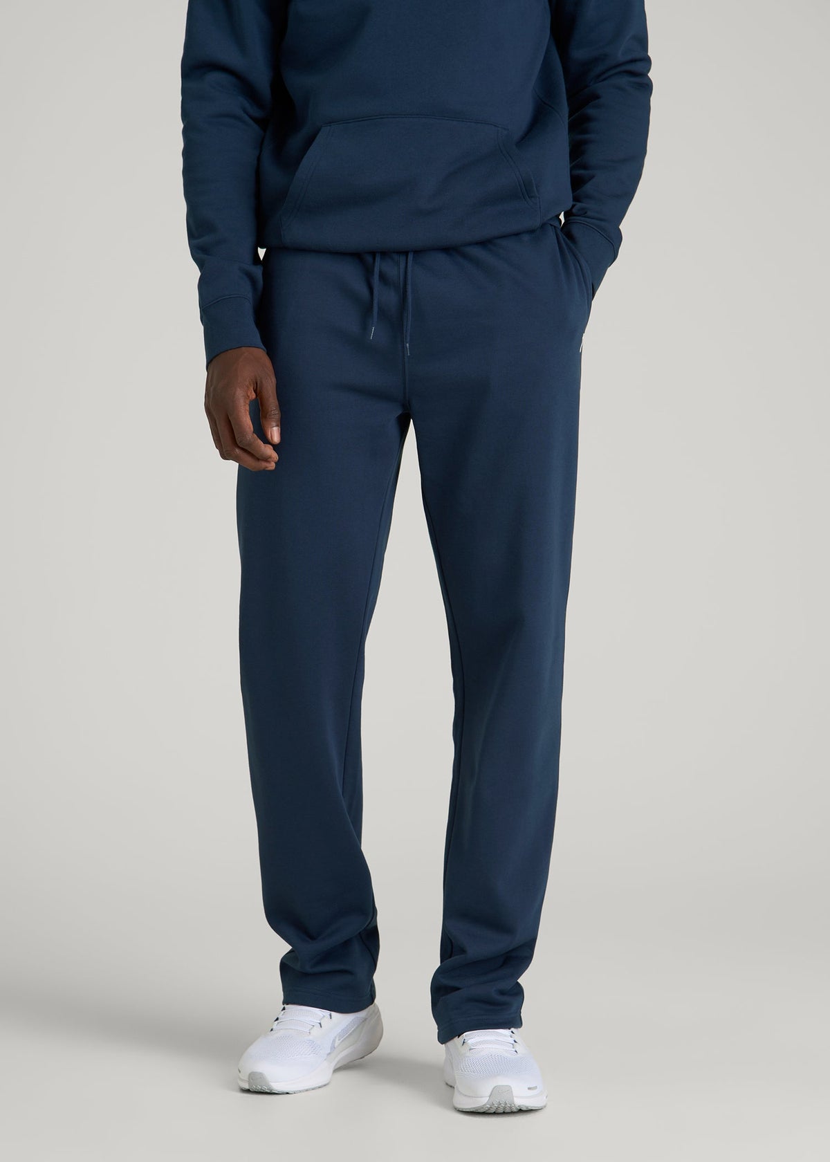 American Tall Online | Core Motion Fleece Straight Leg Sweatpants for Tall Men in Navy Blue