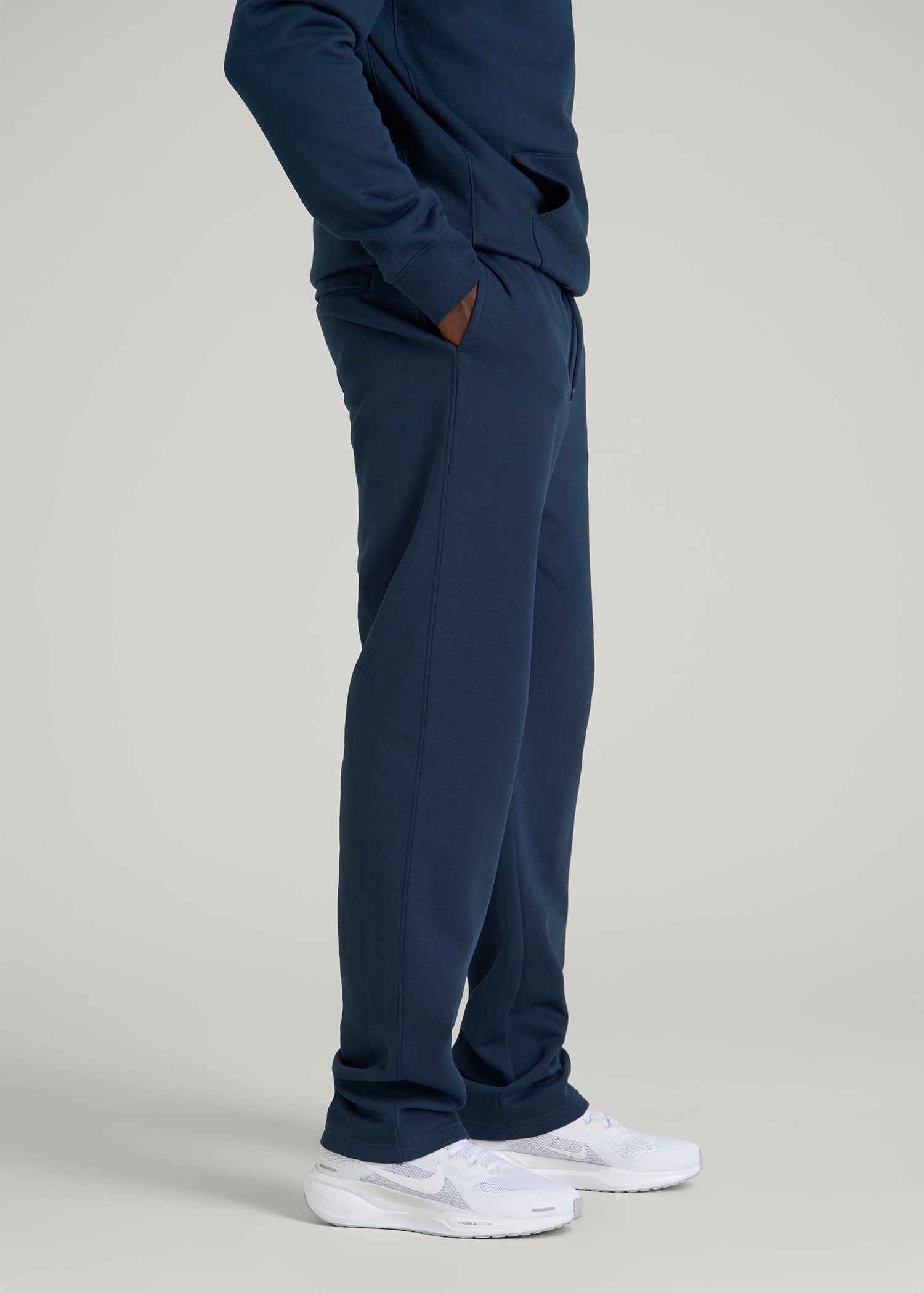 American Tall Online | Core Motion Fleece Straight Leg Sweatpants for Tall Men in Navy Blue
