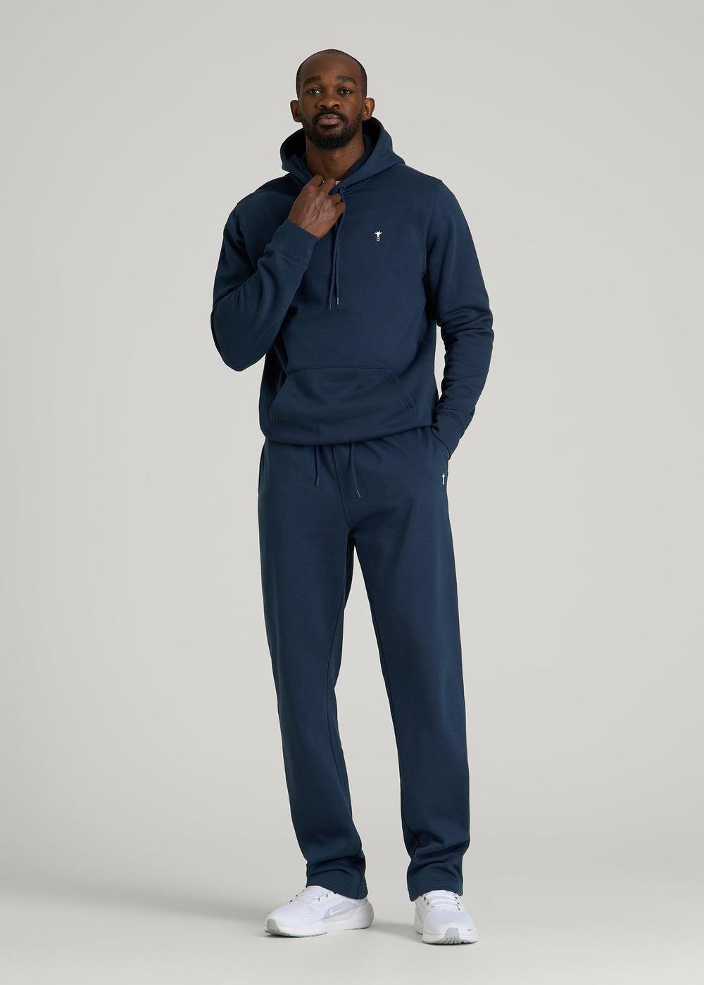American Tall Online | Core Motion Fleece Straight Leg Sweatpants for Tall Men in Navy Blue