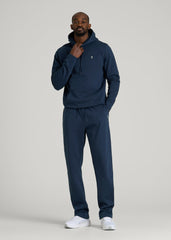 American Tall Online | Core Motion Fleece Straight Leg Sweatpants for Tall Men in Navy Blue
