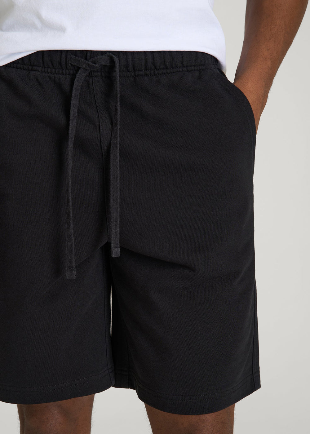 American Tall For Sale | Everyday French Terry Shorts for Tall Men in Black