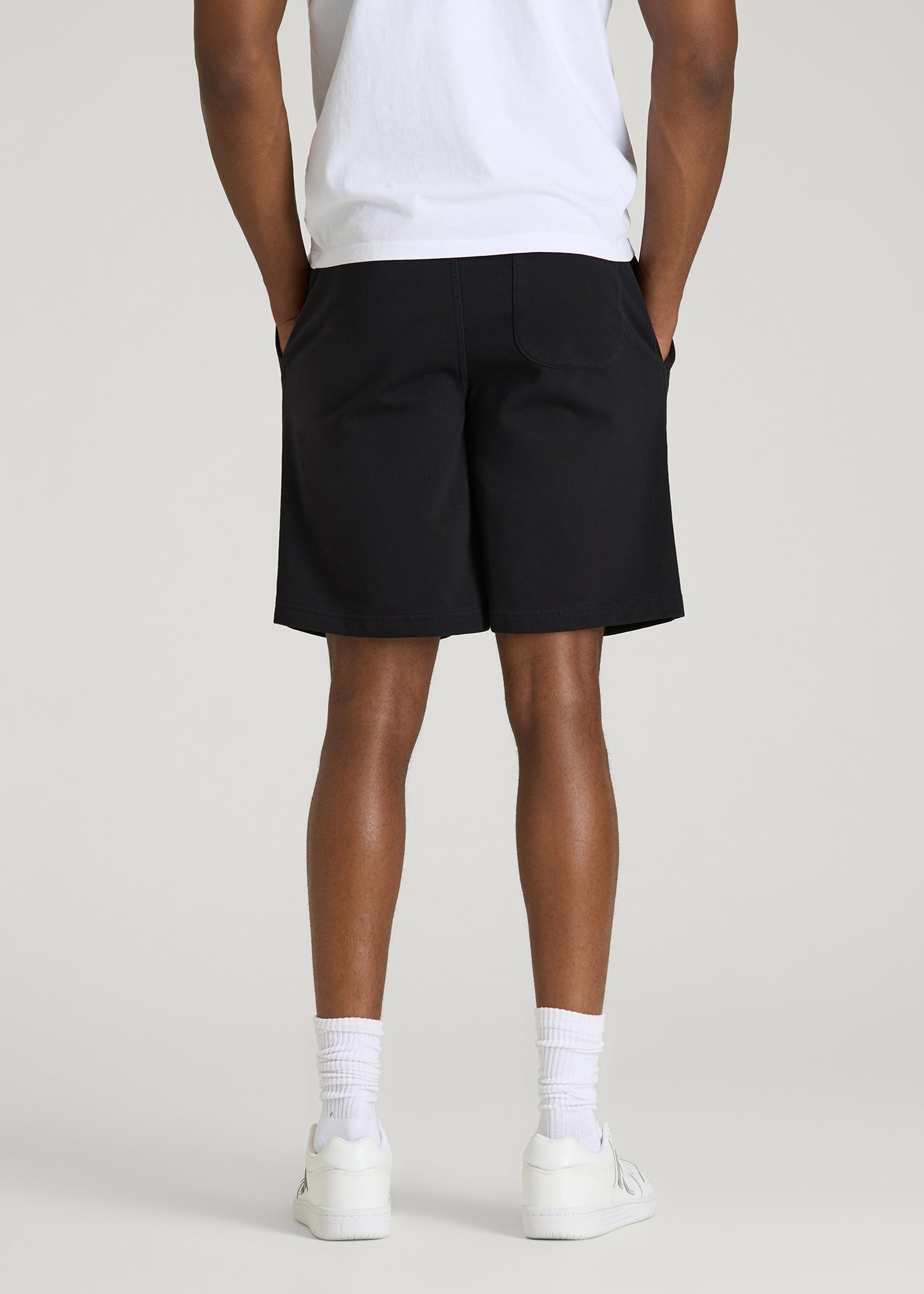 American Tall For Sale | Everyday French Terry Shorts for Tall Men in Black