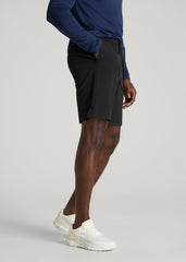 American Tall Discount | Featherweight Linerless Running Short for Tall Men in Black