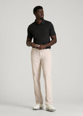 American Tall Sale | Performance Vented Golf Polo for Tall Men in Black