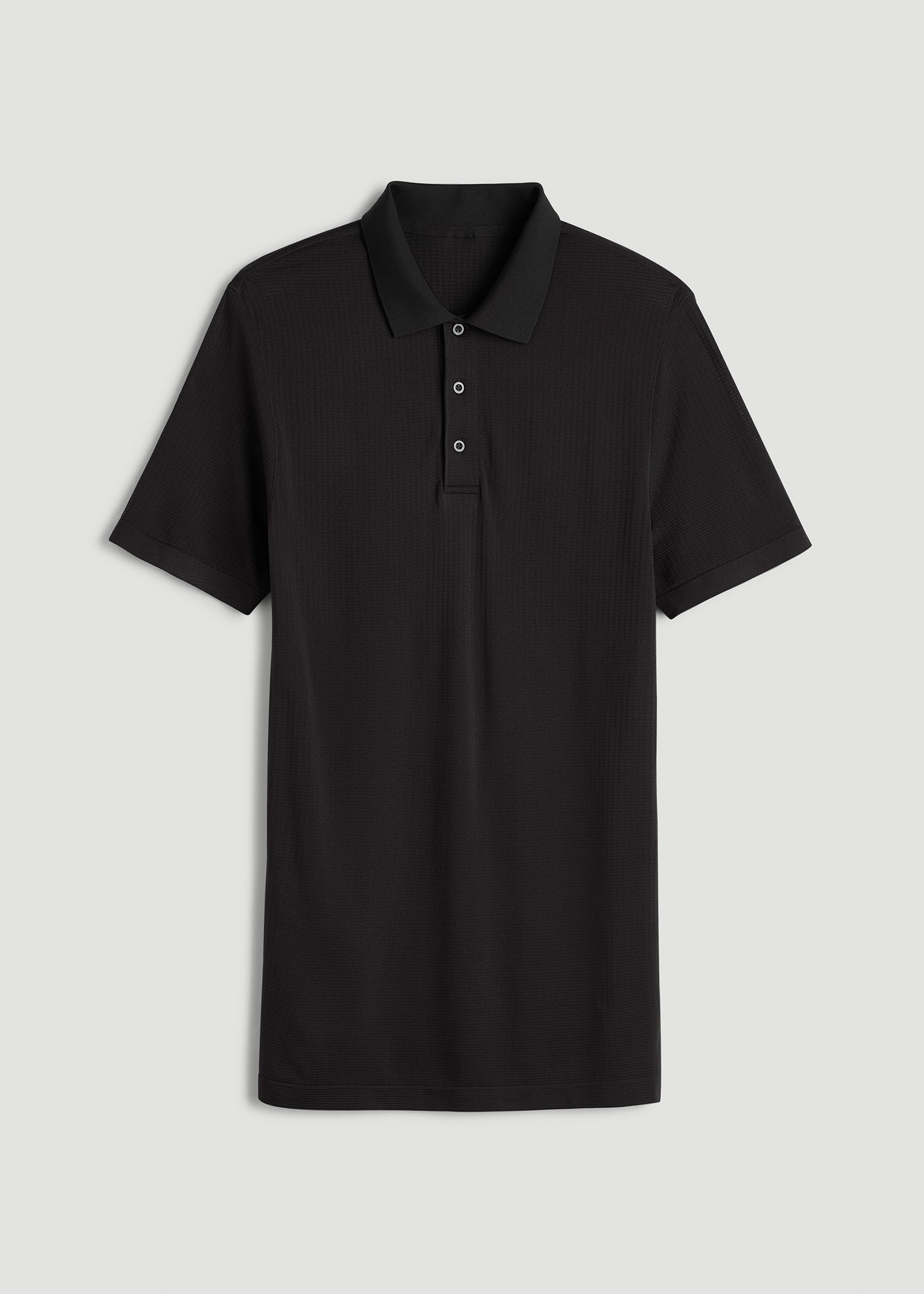 American Tall Sale | Performance Vented Golf Polo for Tall Men in Black
