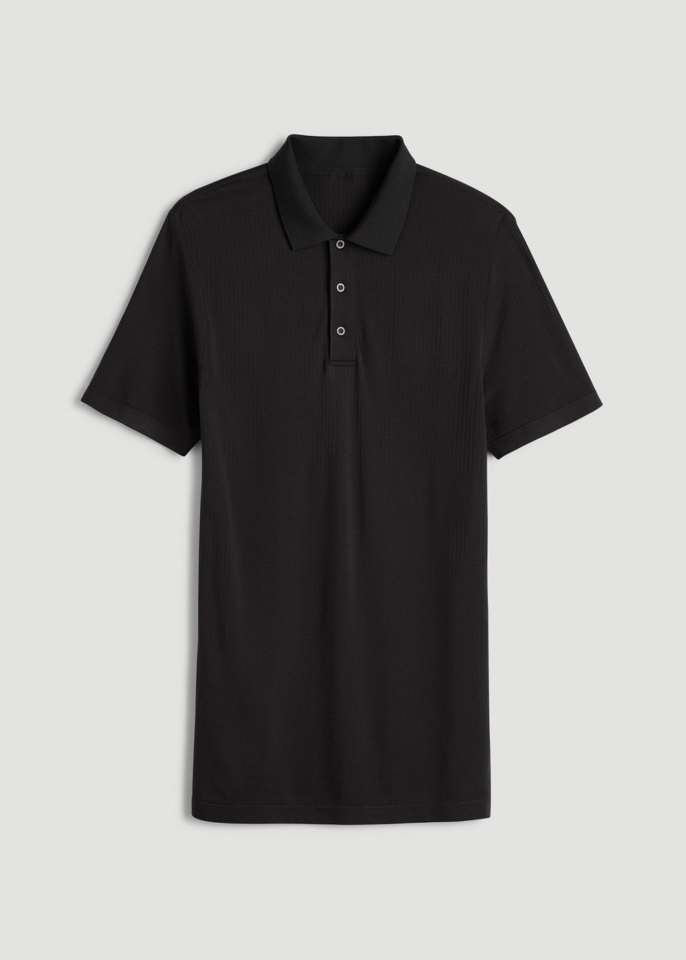American Tall Sale | Performance Vented Golf Polo for Tall Men in Black