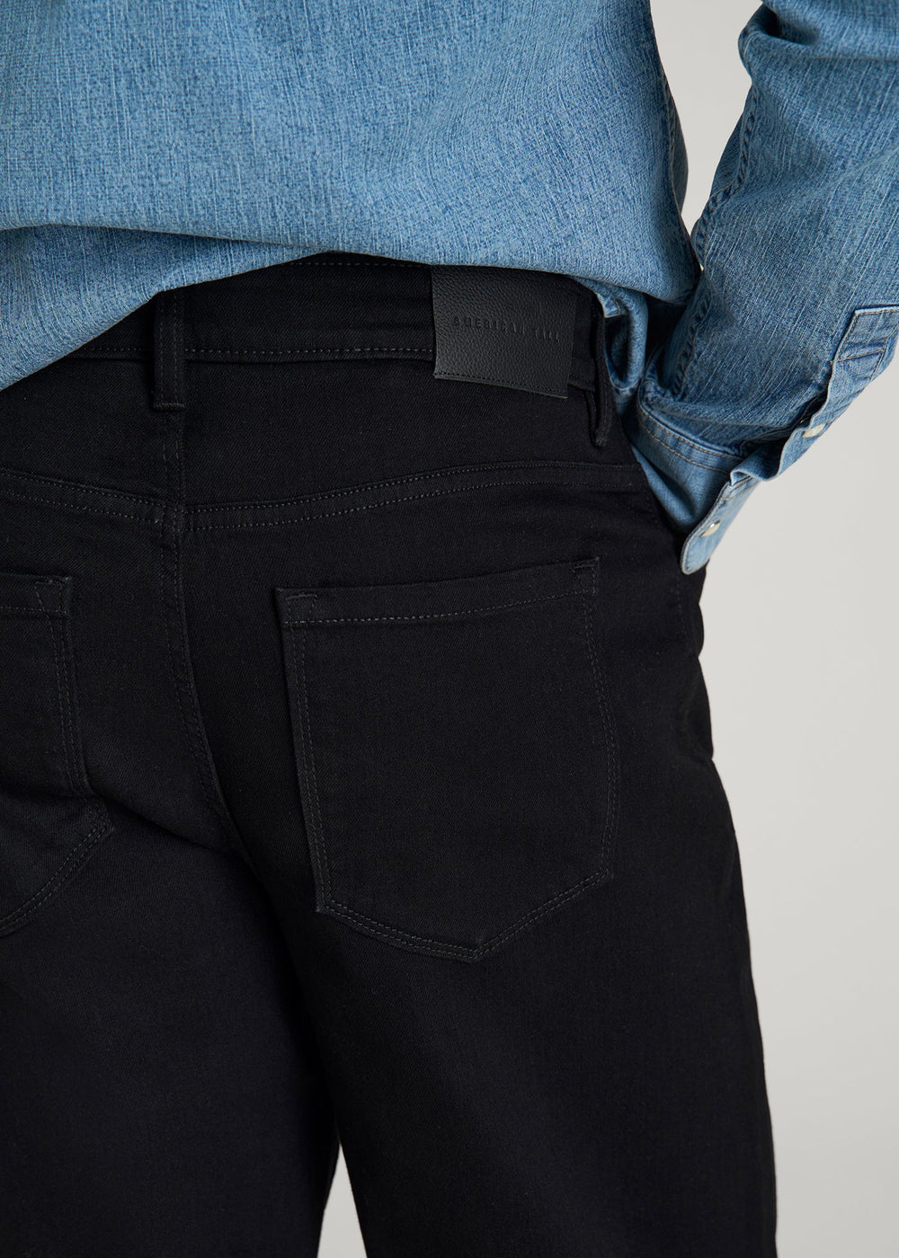 American Tall Outlet | Mason Relaxed Fit Jeans for Tall Men in Optimum Black