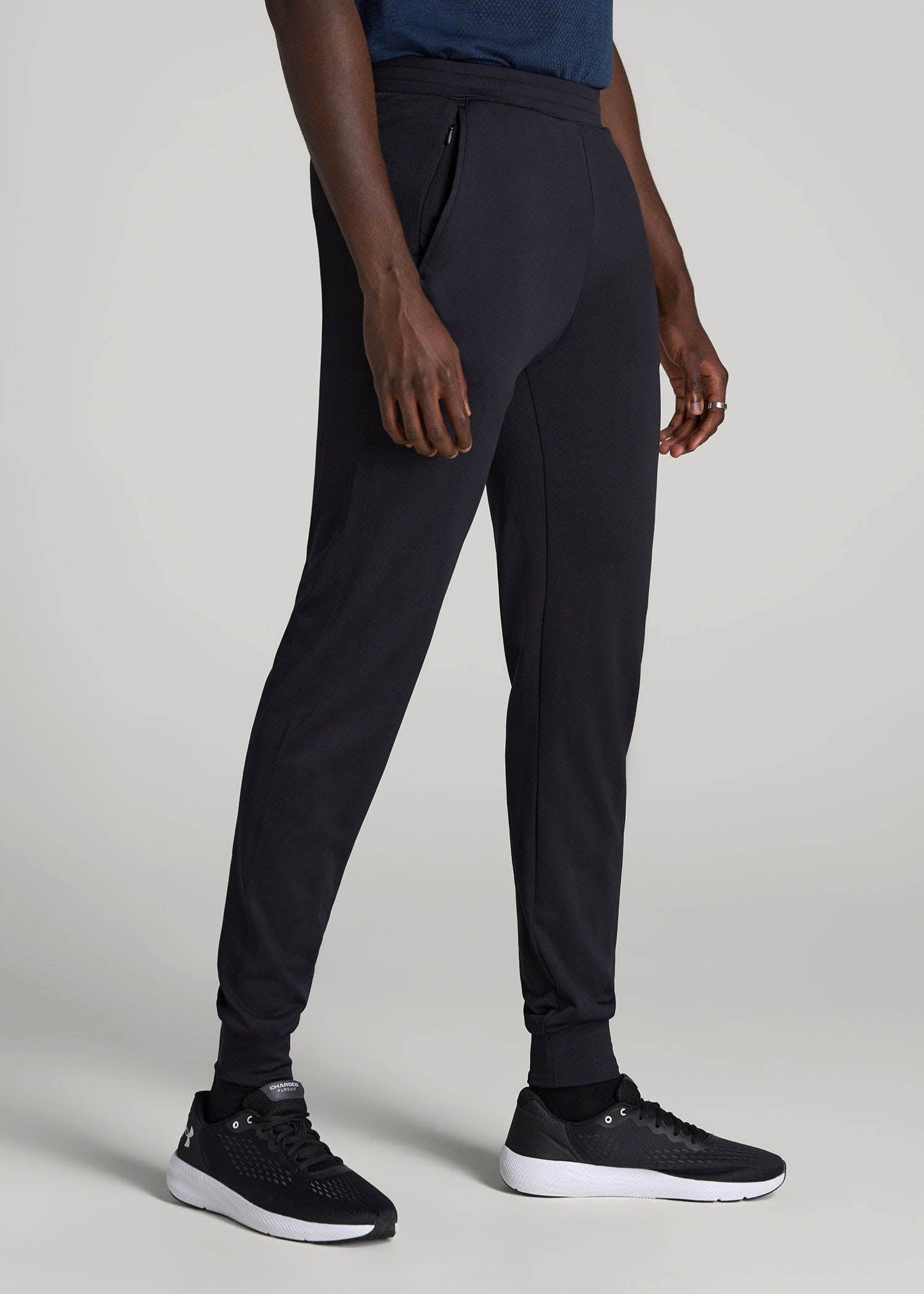 American Tall Discount | A.T. Performance Engineered Joggers for Tall Men in Black