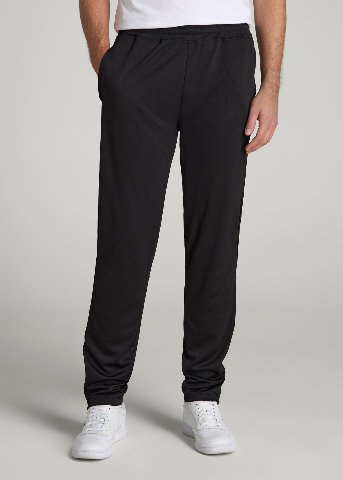 American Tall Online | Athletic Stripe Pants for Tall Men in Black