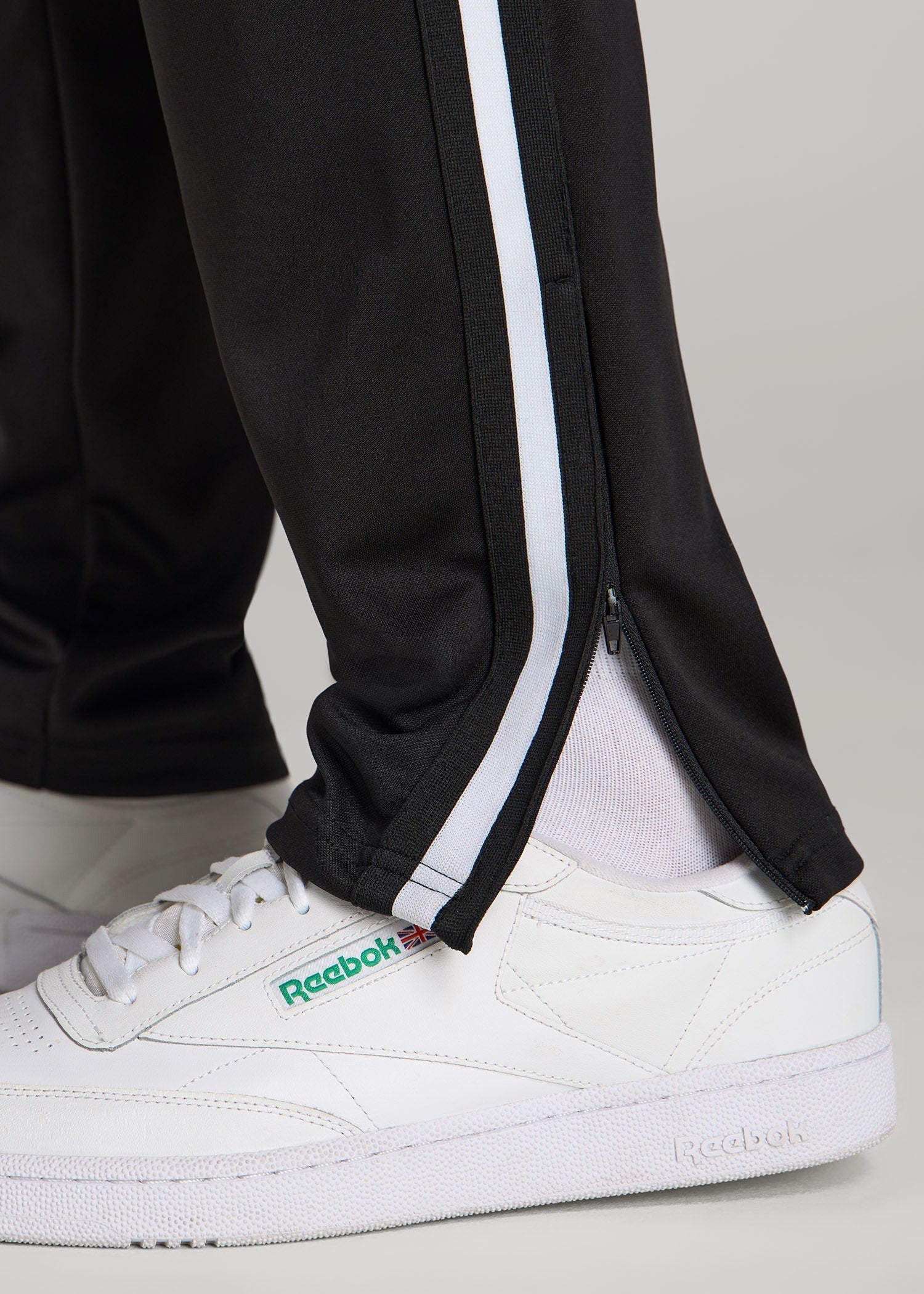 American Tall Online | Athletic Stripe Pants for Tall Men in Black