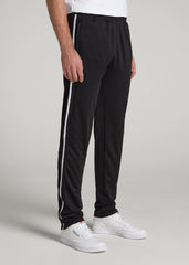 American Tall Online | Athletic Stripe Pants for Tall Men in Black