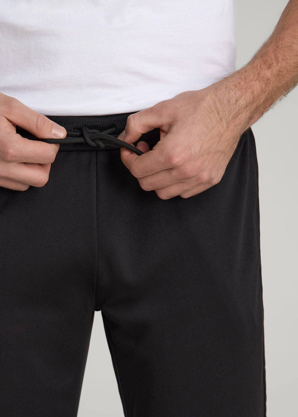 American Tall Online | Athletic Stripe Pants for Tall Men in Black