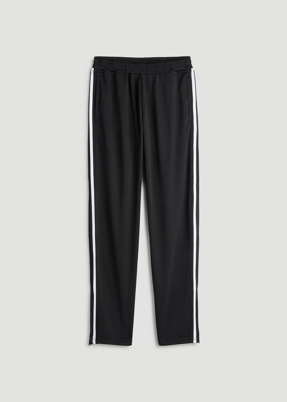 American Tall Online | Athletic Stripe Pants for Tall Men in Black