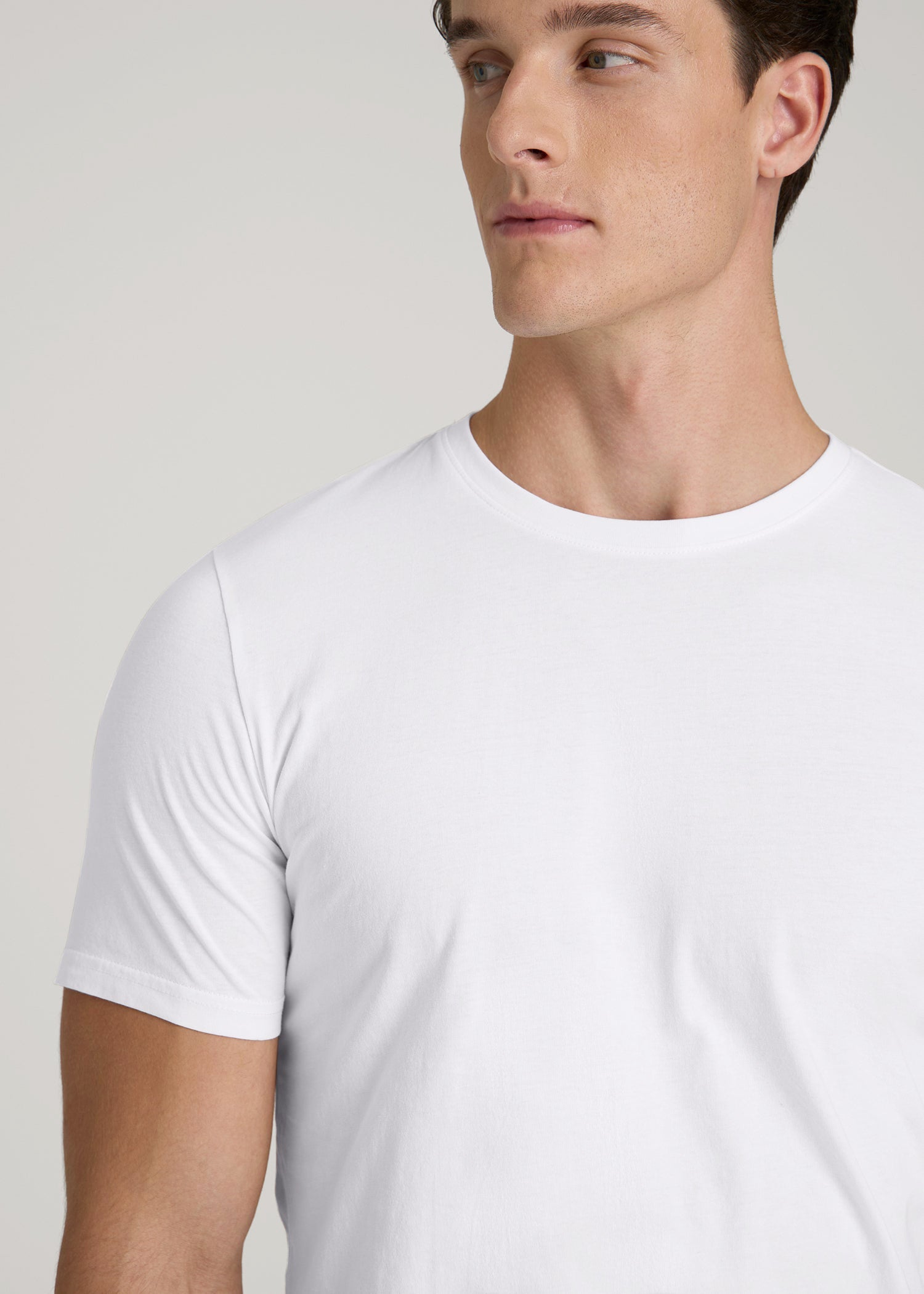 American Tall Sale | The Everyday Regular Fit Crewneck T-Shirt for Tall Men in White