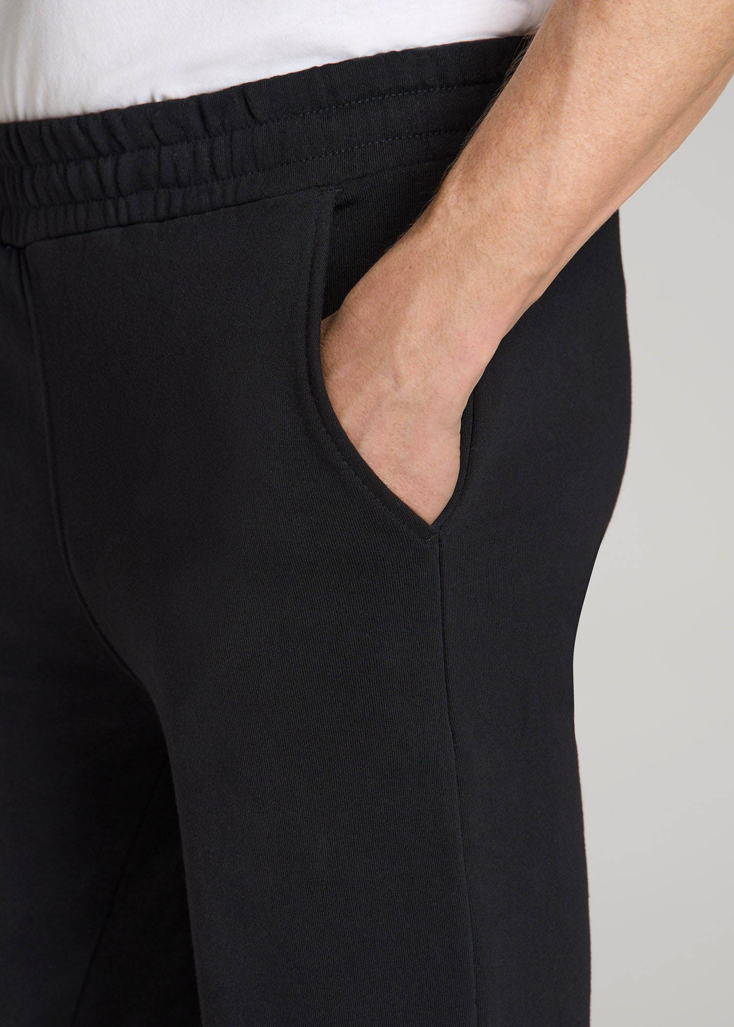 American Tall Outlet | Wearever French Terry Sweatpants for Tall Men in Black