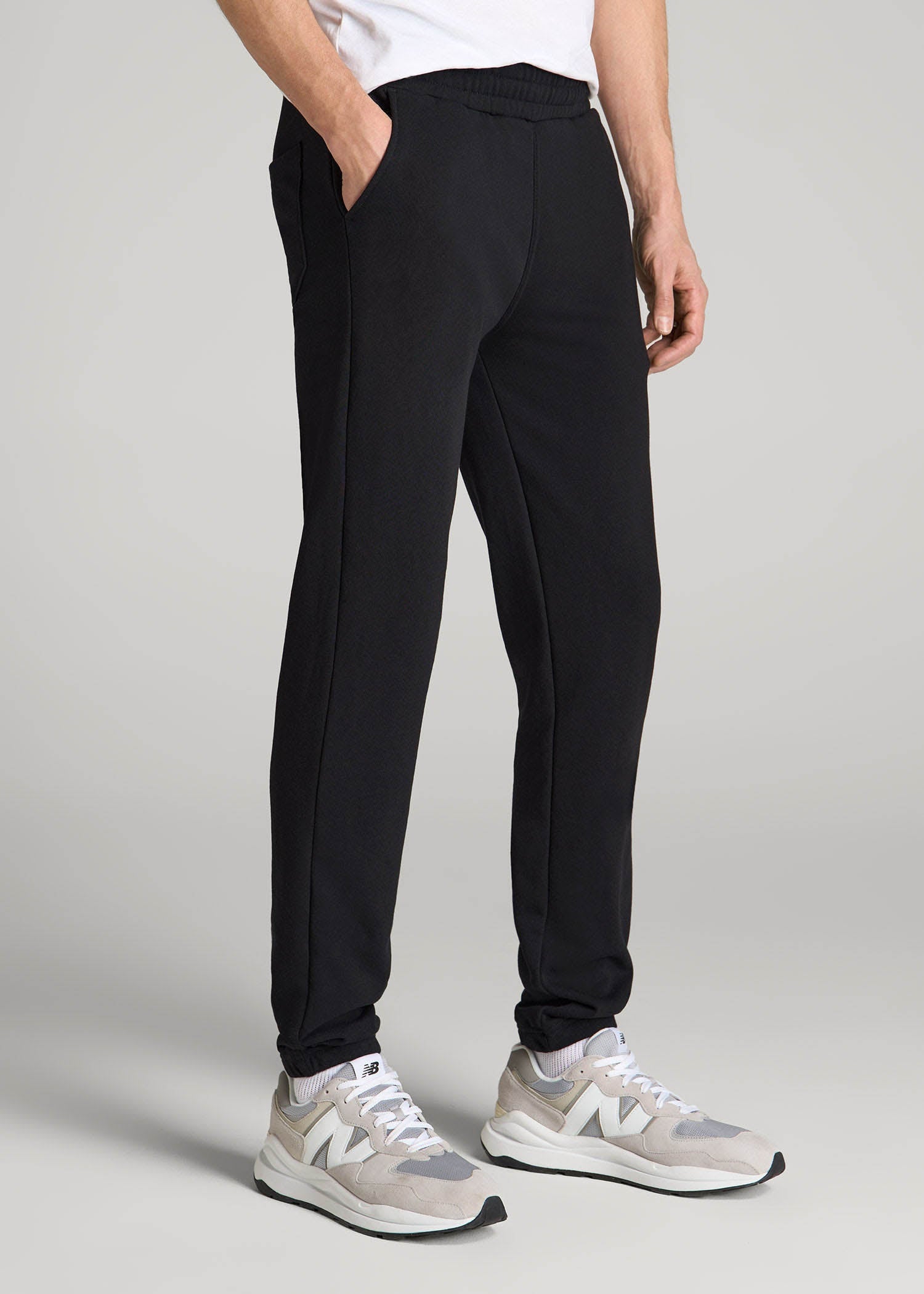 American Tall Outlet | Wearever French Terry Sweatpants for Tall Men in Black