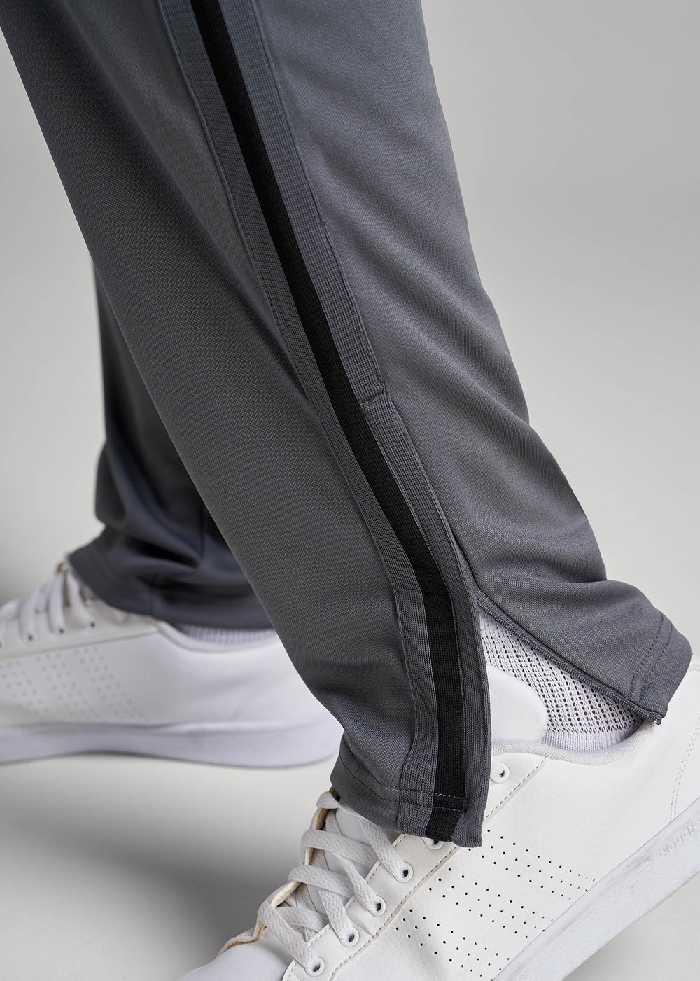 American Tall For Sale | Athletic Stripe Pants for Tall Men in Grey-Black Stripe
