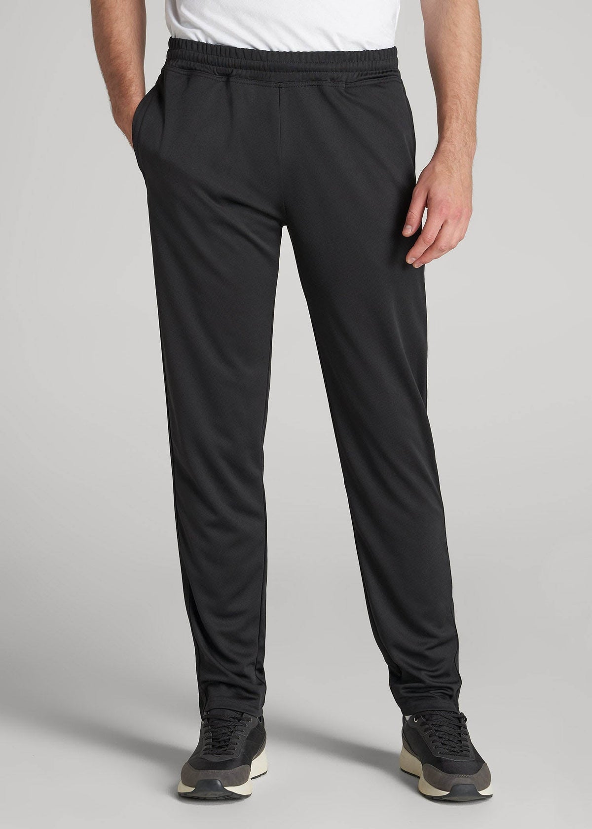 American Tall Online Shop | Athletic Stripe Pants for Tall Men in Black And Black