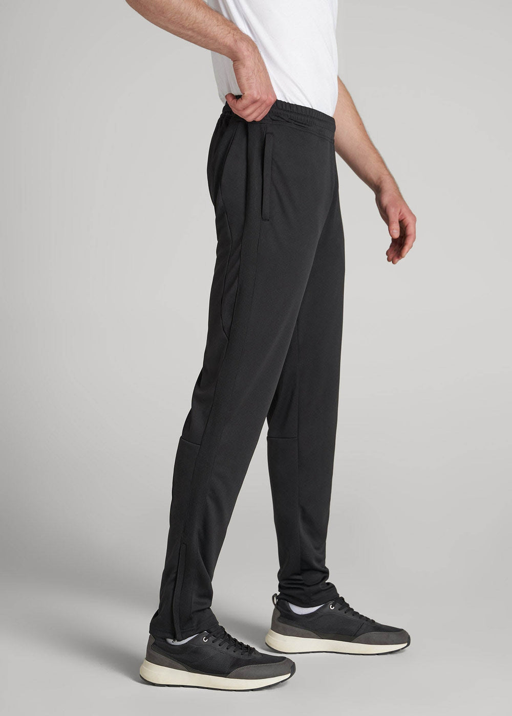 American Tall Online Shop | Athletic Stripe Pants for Tall Men in Black And Black