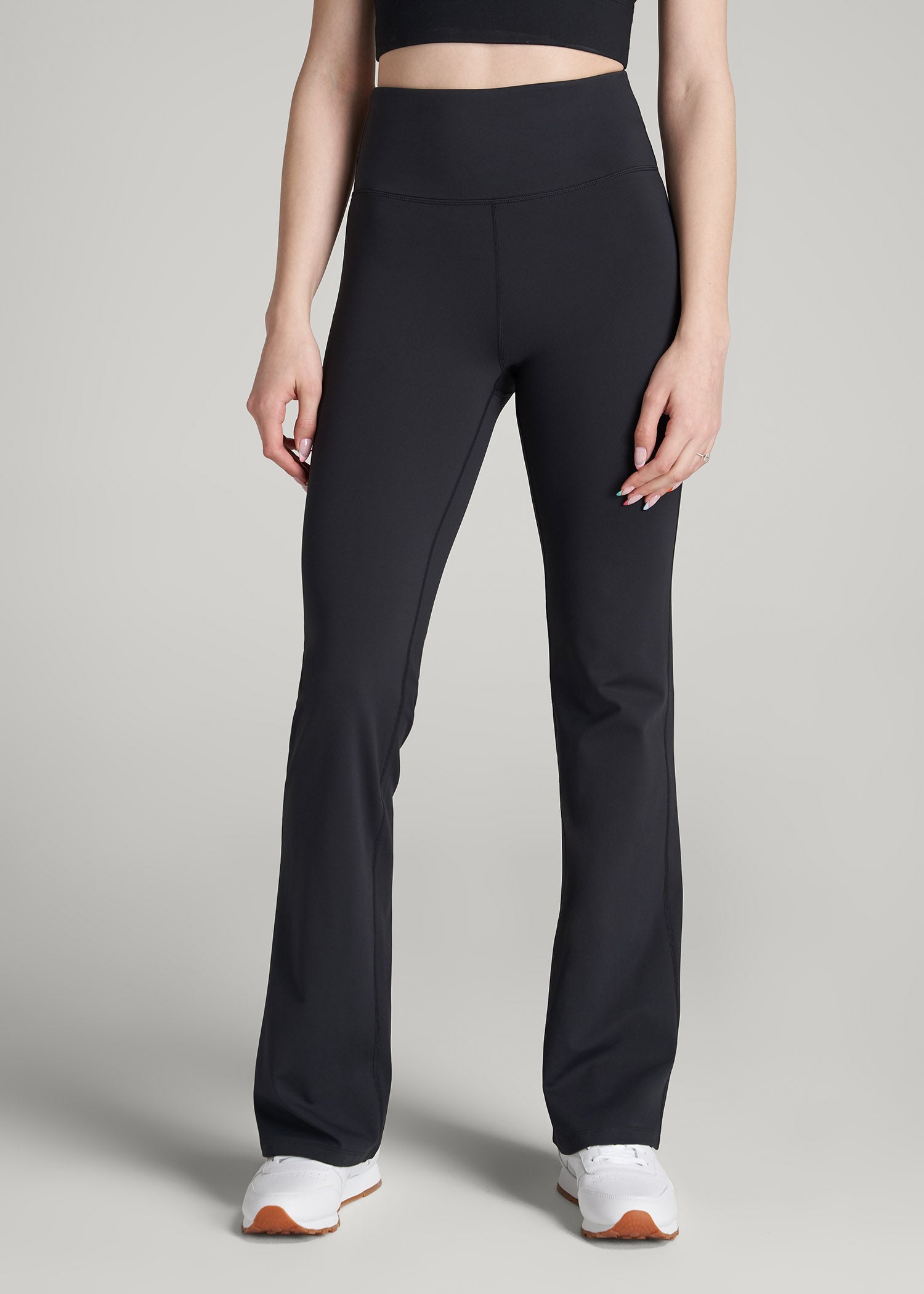 American Tall Discount | Balance Flare Yoga Pants for Tall Women in Black