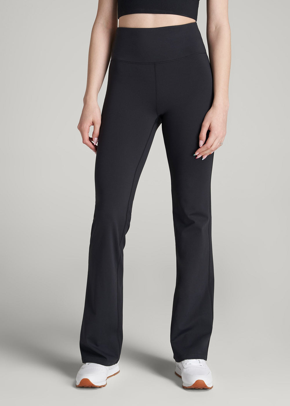 American Tall Discount | Balance Flare Yoga Pants for Tall Women in Black