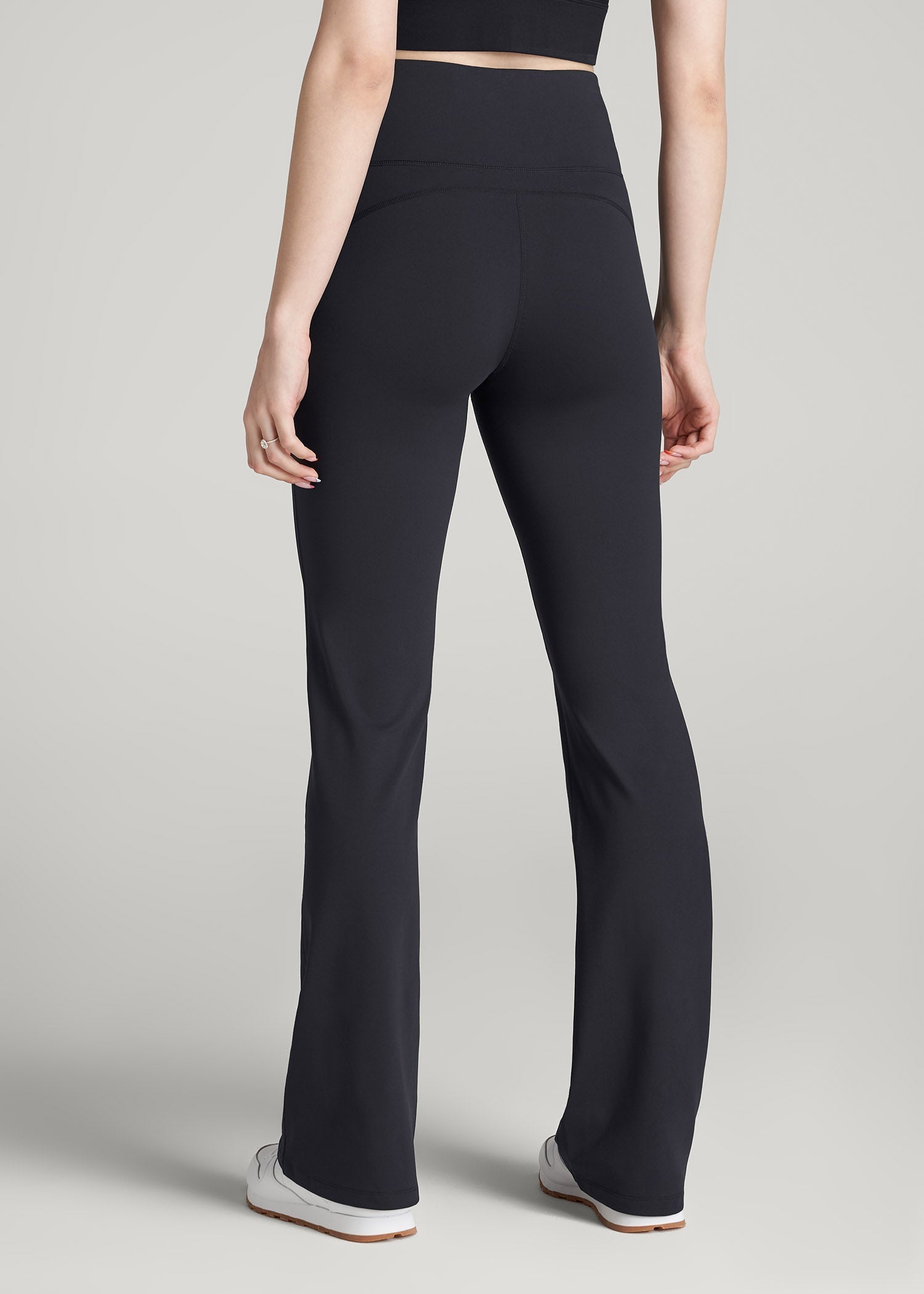 American Tall Discount | Balance Flare Yoga Pants for Tall Women in Black